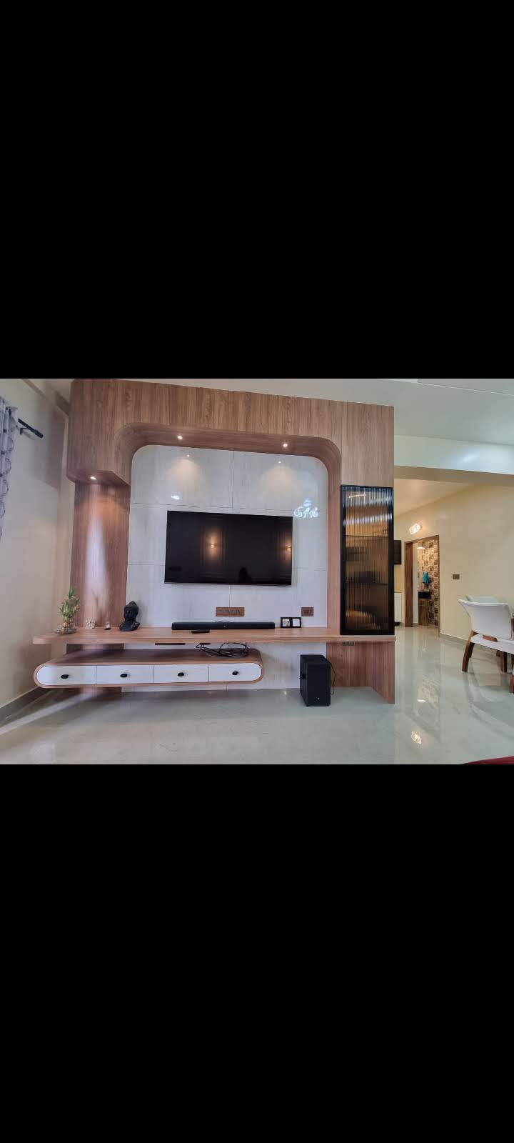 Modern Platform Bed with Floating Nightstands & Ambient Bedhead Backlighting - Execution #